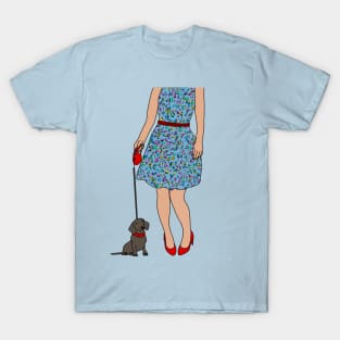 Daschund Walkies T-Shirt